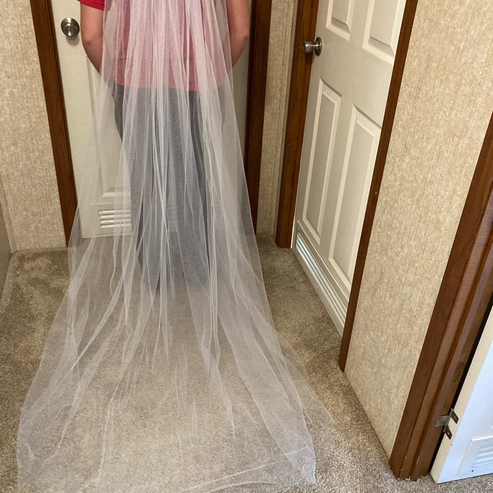 White Two Layer Veil